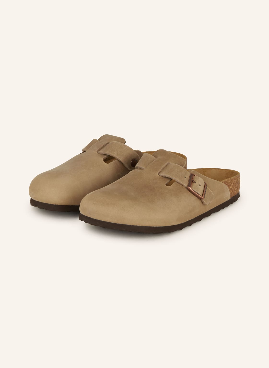 Birkenstock Pantoletten Boston braun von Birkenstock