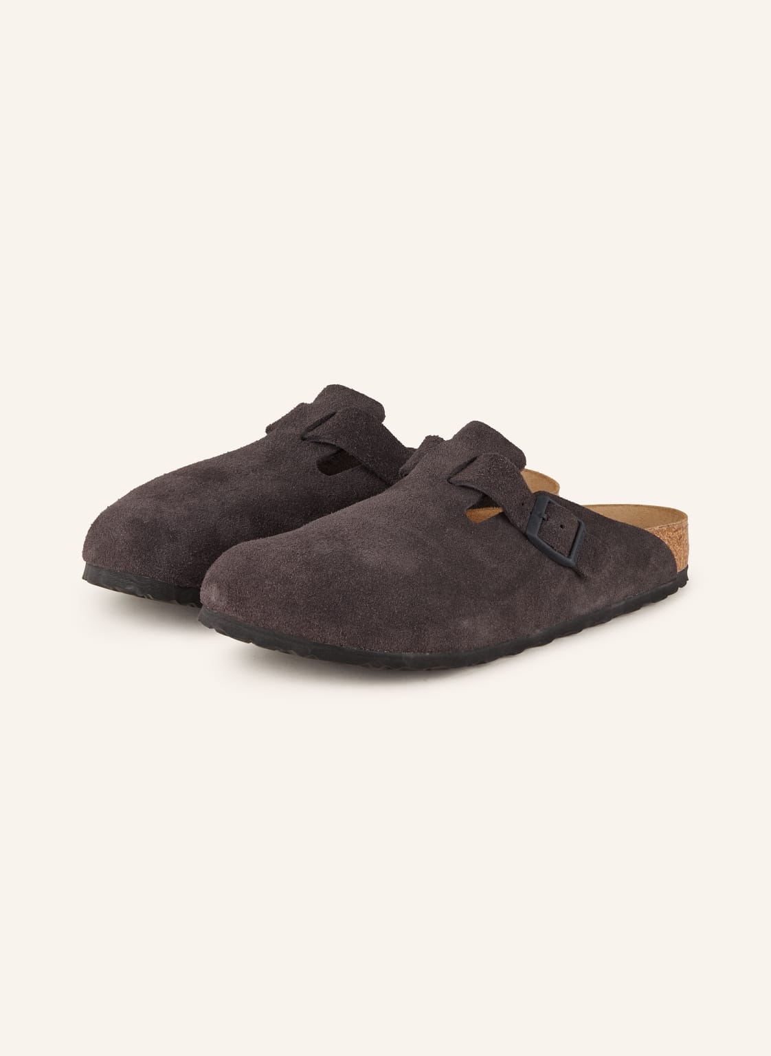 Birkenstock Pantoletten Boston grau von Birkenstock