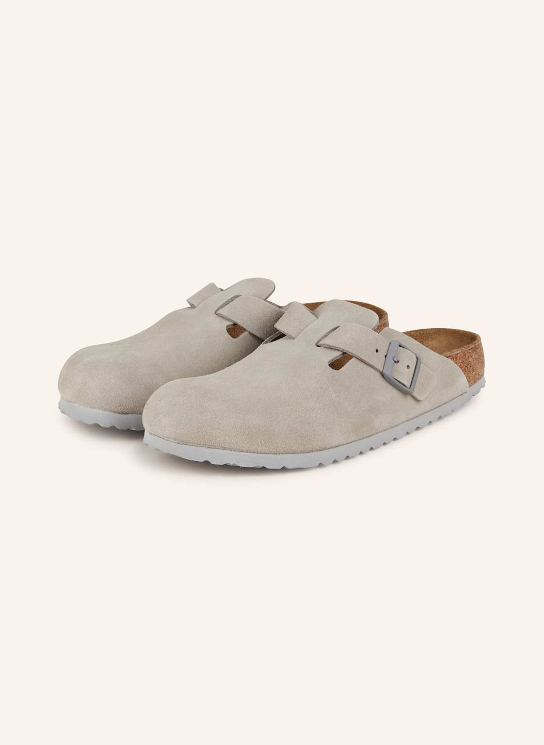 Birkenstock Pantoletten Boston grau von Birkenstock