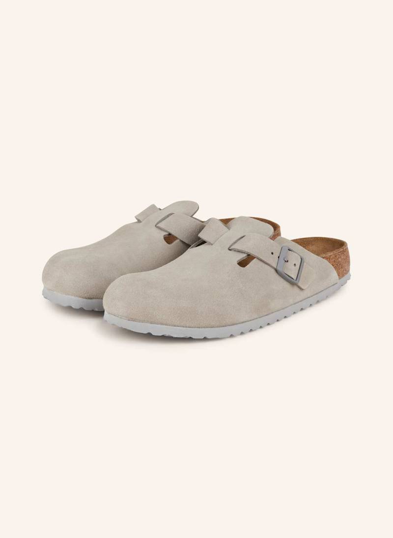 Birkenstock Pantoletten Boston Leve grau von Birkenstock