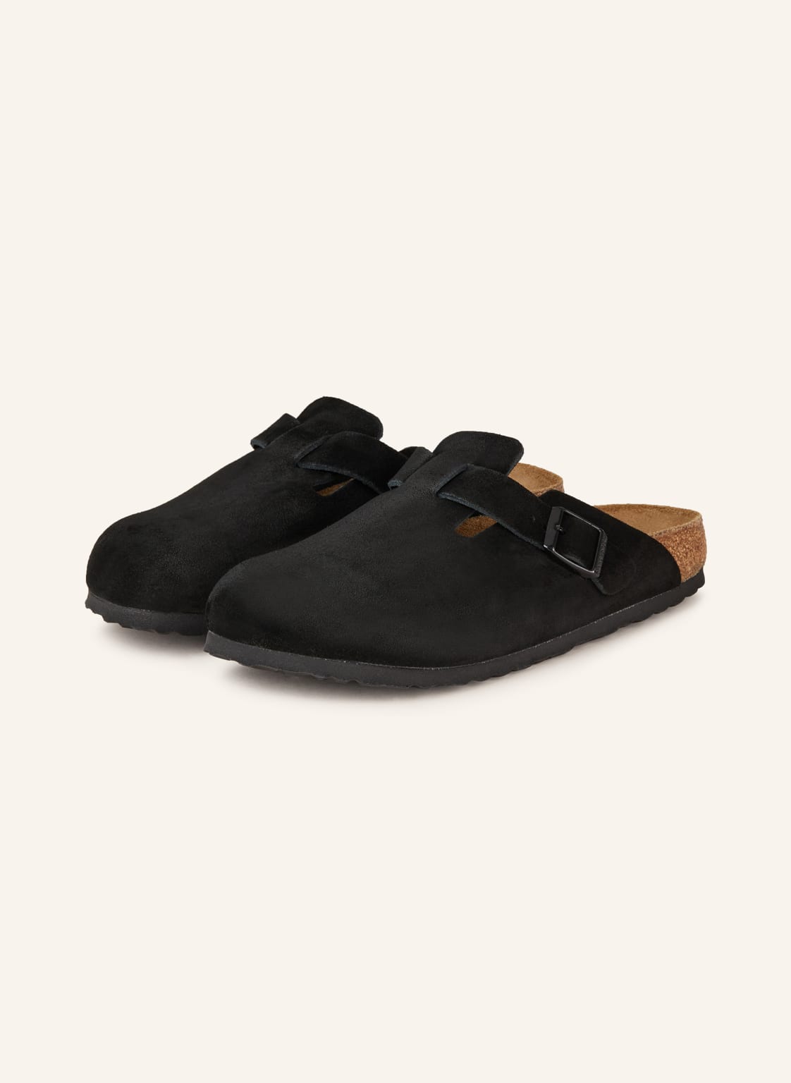 Birkenstock Pantoletten Boston schwarz Birkenstock Pantoletten Boston schwarz von Birkenstock