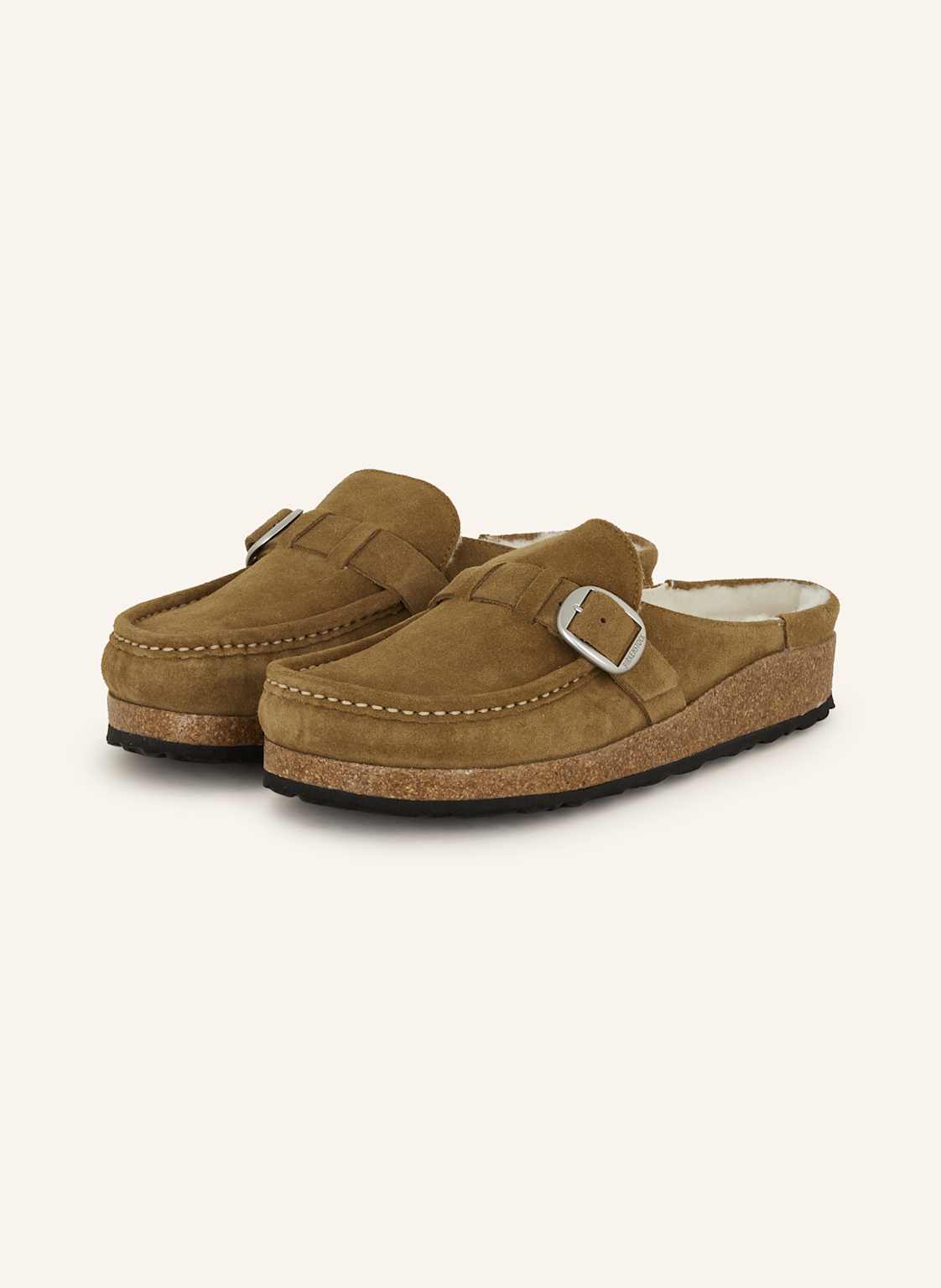 Birkenstock Pantoletten Buckley Shearling braun Birkenstock Pantoletten Buckley Shearling braun von Birkenstock