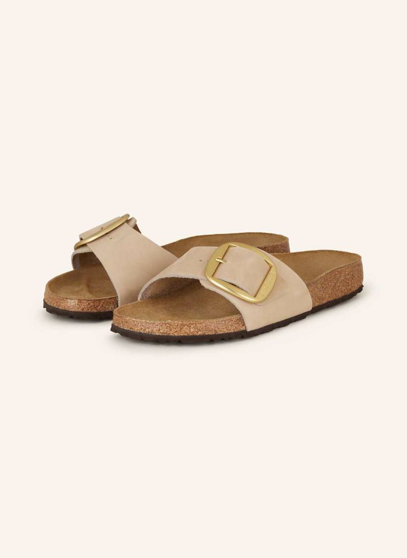 Birkenstock Pantoletten Madrid Big Buckle beige von Birkenstock