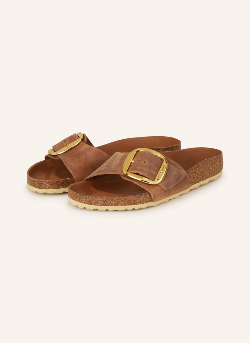 Birkenstock Pantoletten Madrid Big Buckle braun von Birkenstock