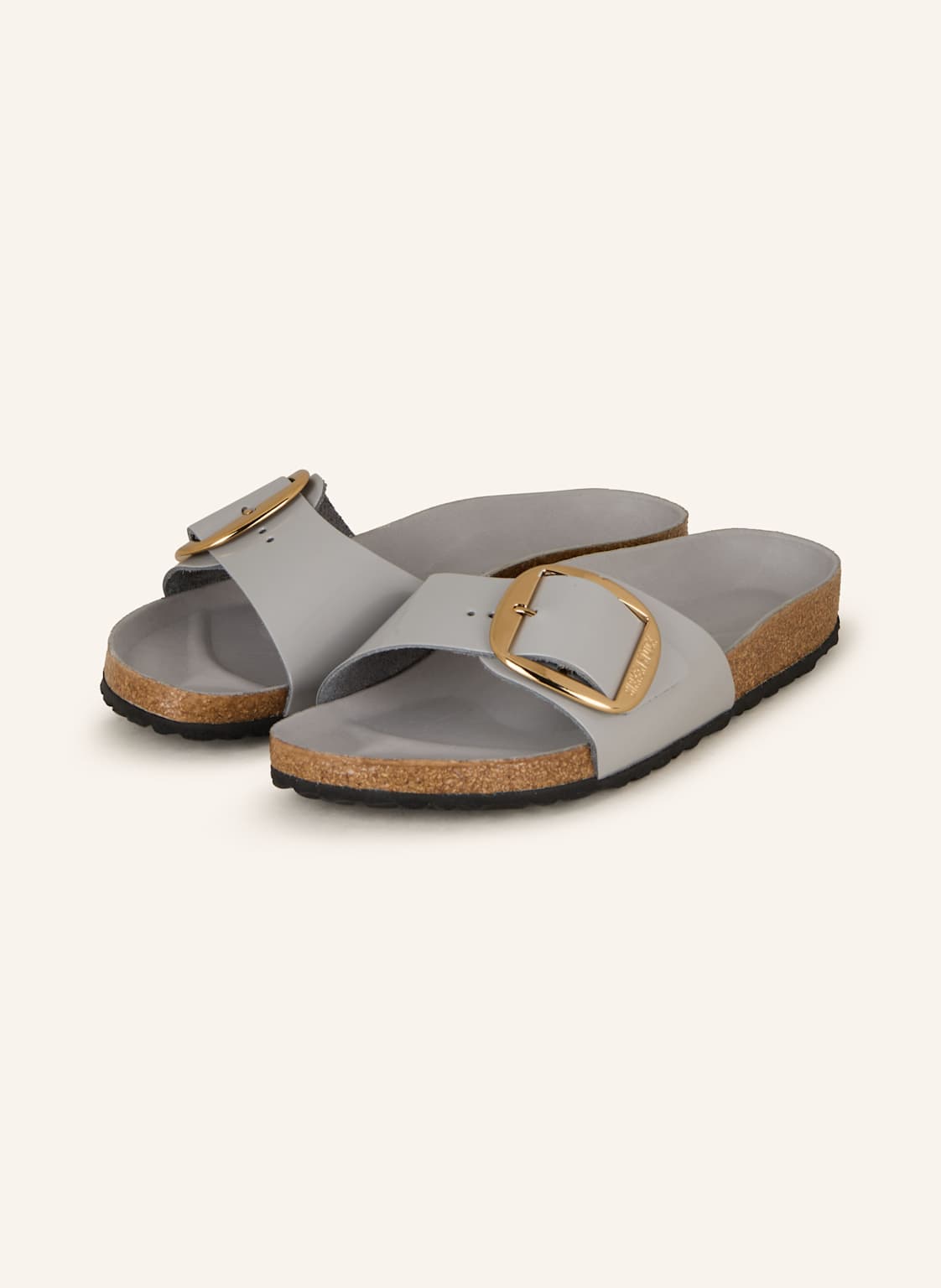 Birkenstock Pantoletten Madrid Big Buckle grau Birkenstock Pantoletten Madrid Big Buckle grau von Birkenstock