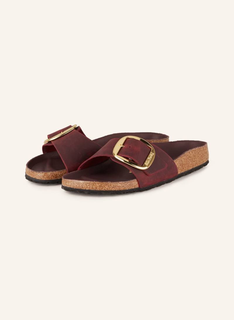 Birkenstock Pantoletten Madrid Big Buckle rot von Birkenstock