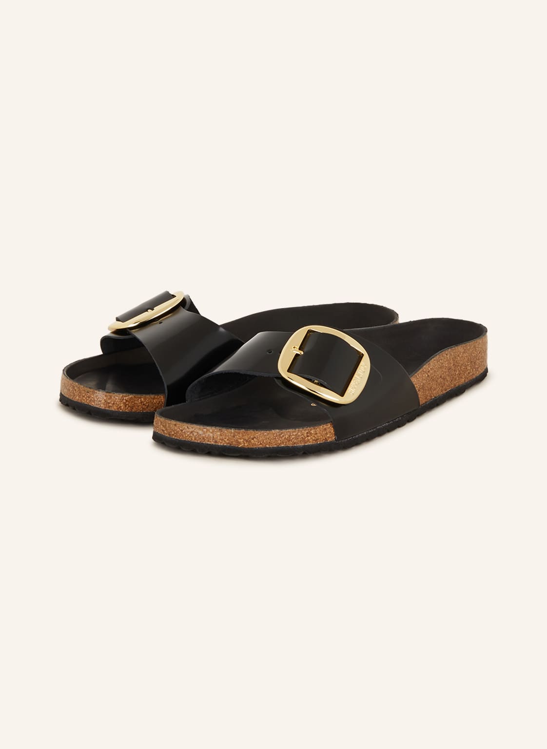 Birkenstock Pantoletten Madrid Big Buckle schwarz von Birkenstock