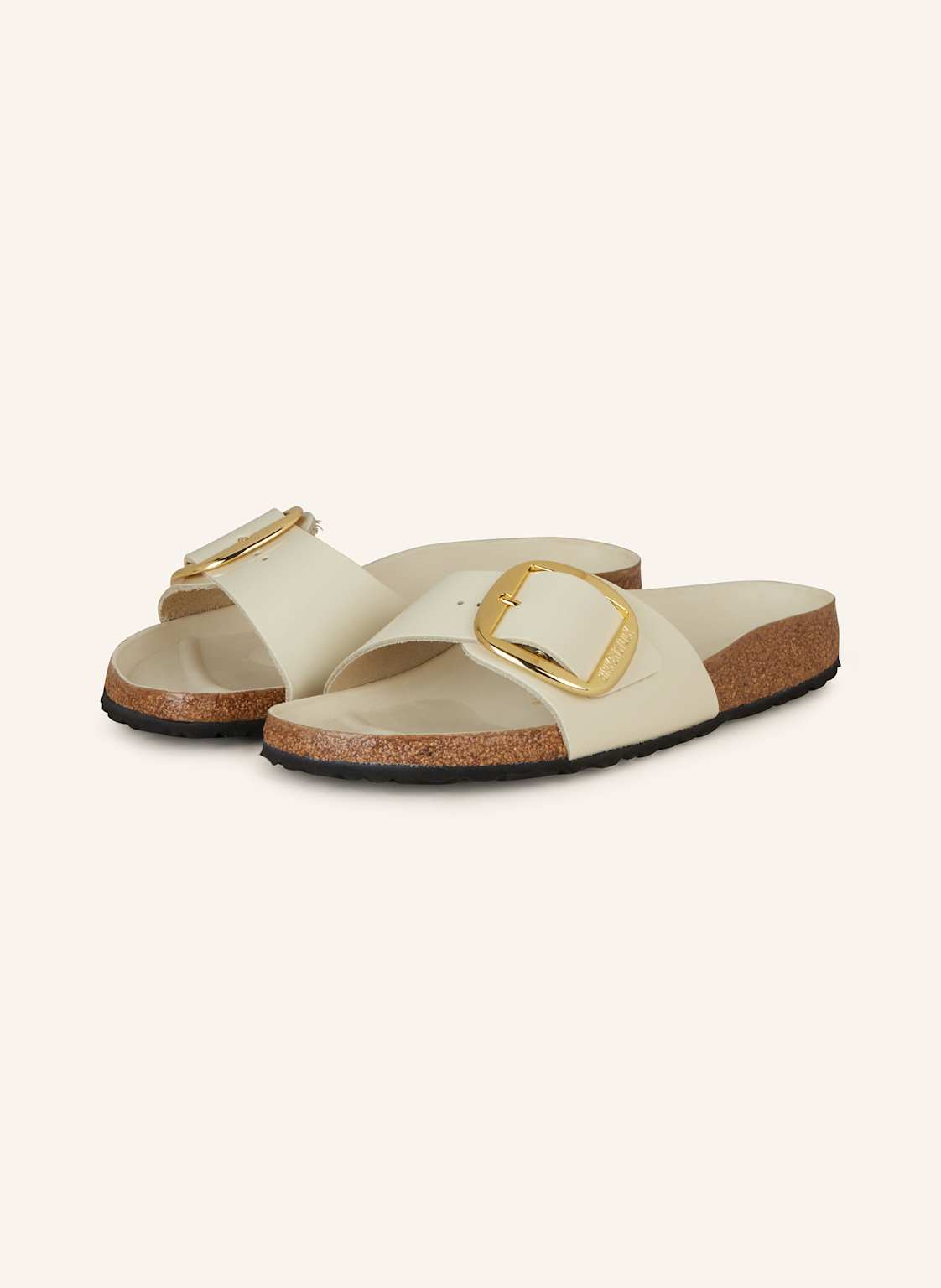 Birkenstock Pantoletten Madrid Big Buckle weiss von Birkenstock