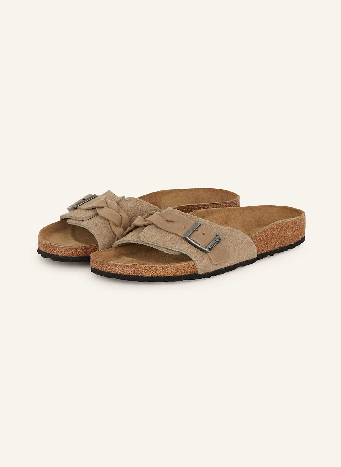 Birkenstock Pantoletten Oita Braided beige von Birkenstock