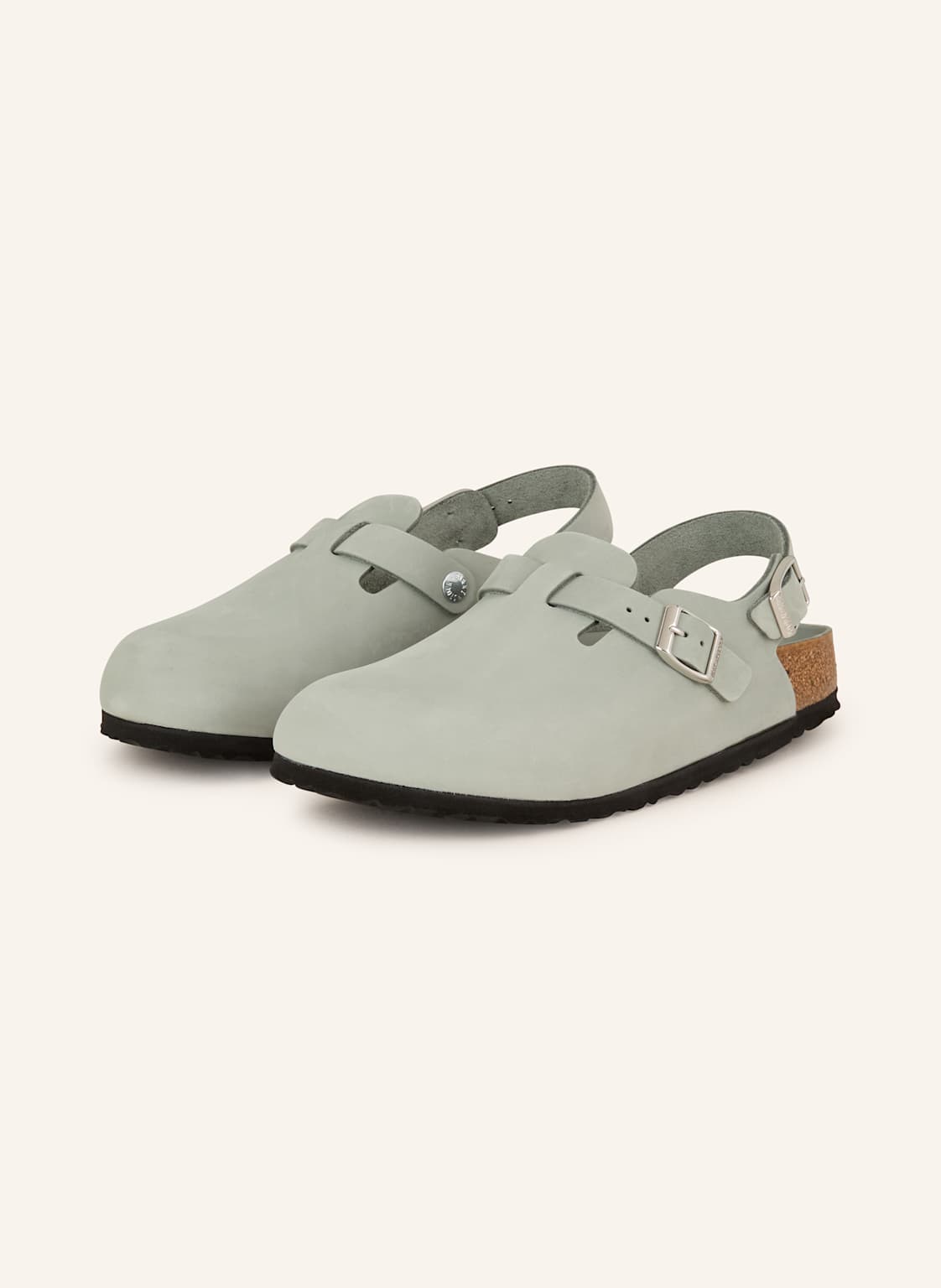 Birkenstock Pantoletten Tokio Lenb grau von Birkenstock