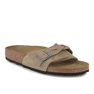 Birkenstock Pula Braided Damen Pantolette Taupe von Birkenstock