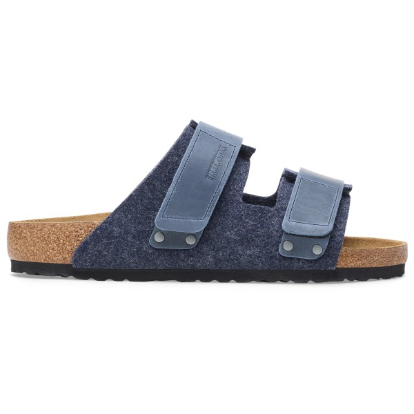 Birkenstock - Uji Natural Leather/Textile/Felt - Sandalen Gr 39 - Regular;42 - Regular;43 - Regular;44 - Regular;45 - Regular;46 - Regular blau;grau von Birkenstock