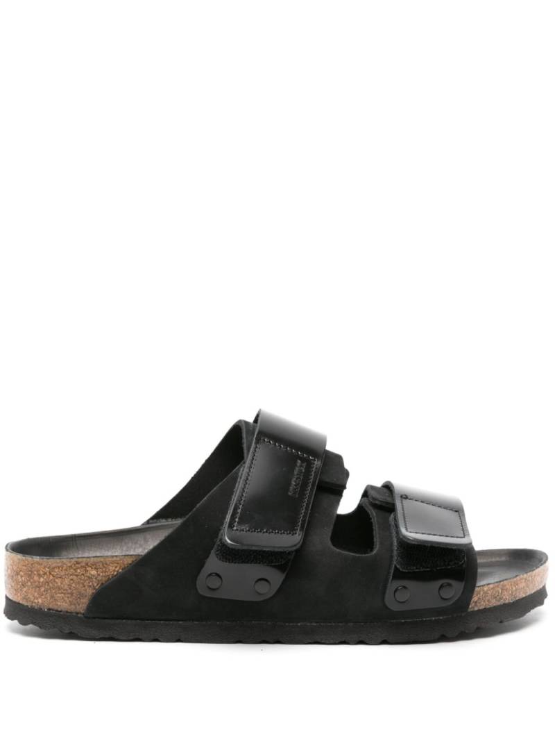 Birkenstock Uji leather slides - Black von Birkenstock