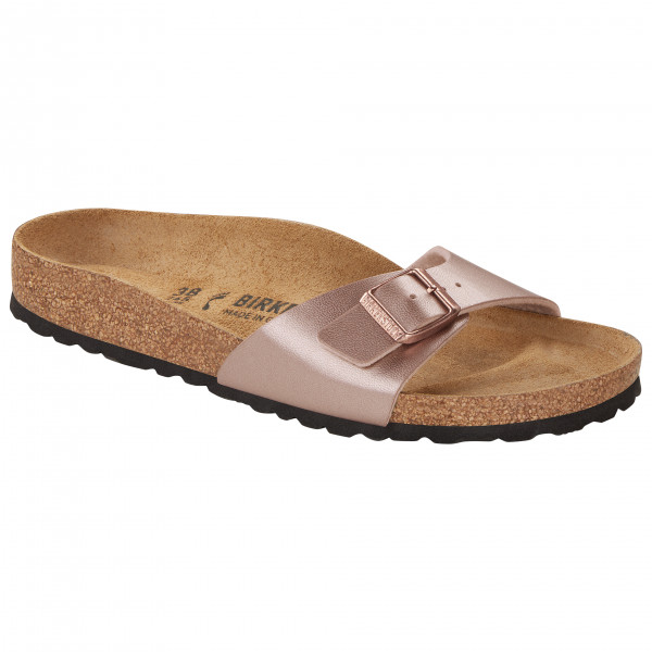 Birkenstock - Women's Madrid BF Metallic - Sandalen Gr 36 - Narrow braun/beige von Birkenstock