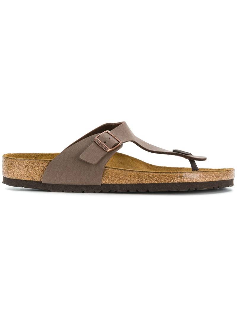 Birkenstock buckle detail flip flop sandals - Brown von Birkenstock