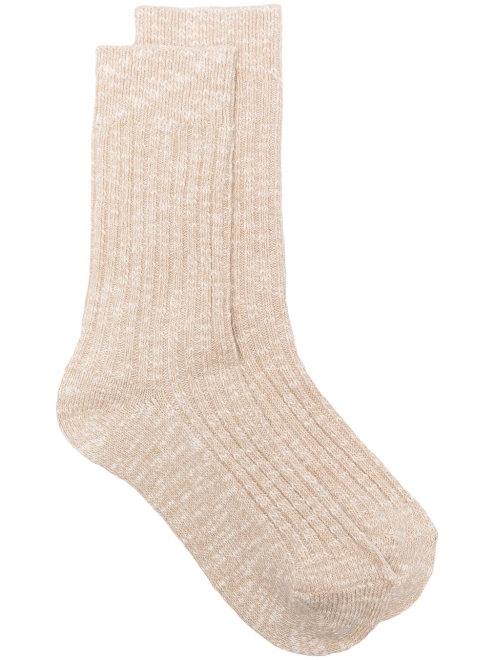 Birkenstock logo-embossed ribbed-knit socks - Neutrals von Birkenstock