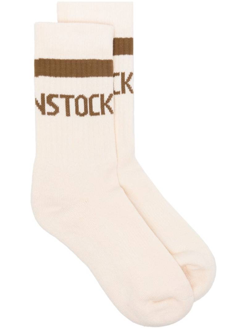 Birkenstock logo-intarsia socks - Neutrals von Birkenstock