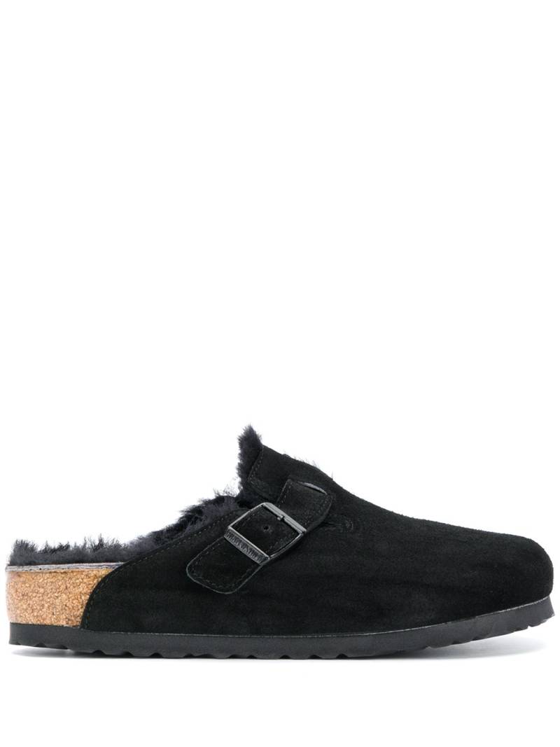 Birkenstock shearling lined slippers - Black von Birkenstock