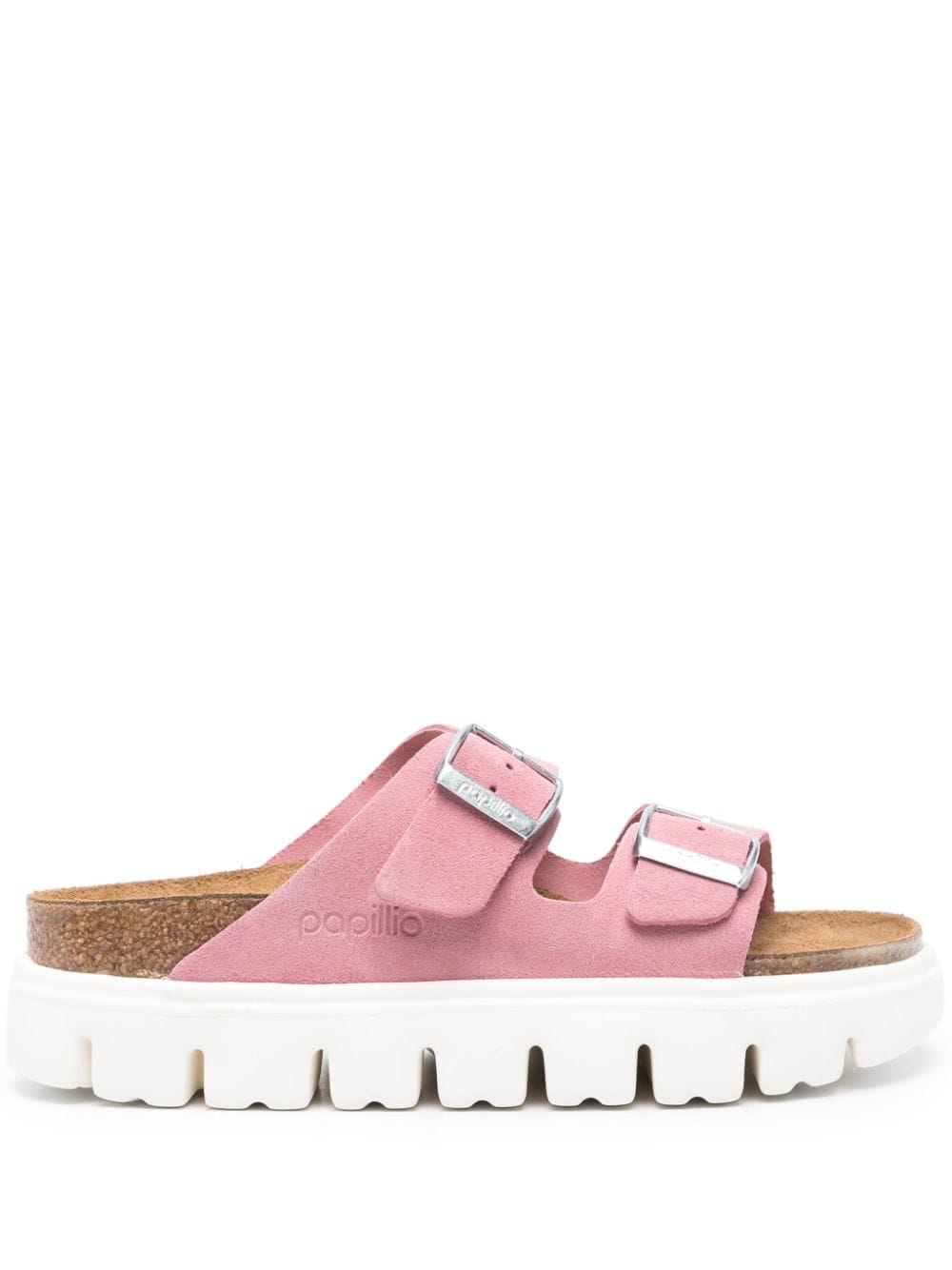 Birkenstock x Papillio Arizona Chunky suede sandals - Pink von Birkenstock