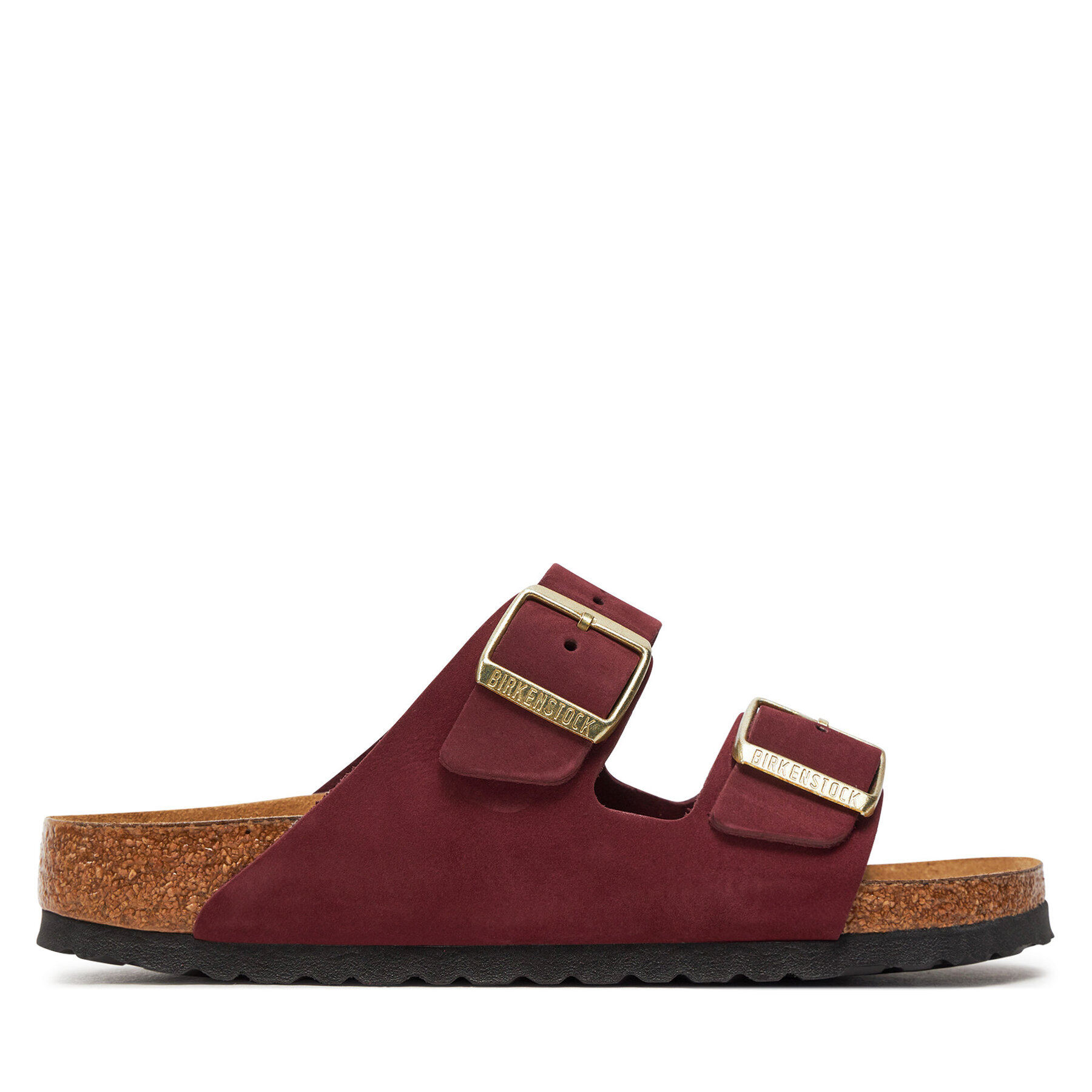 Pantoletten Birkenstock Arizona Sfb Lenb1028719 Rot von Birkenstock