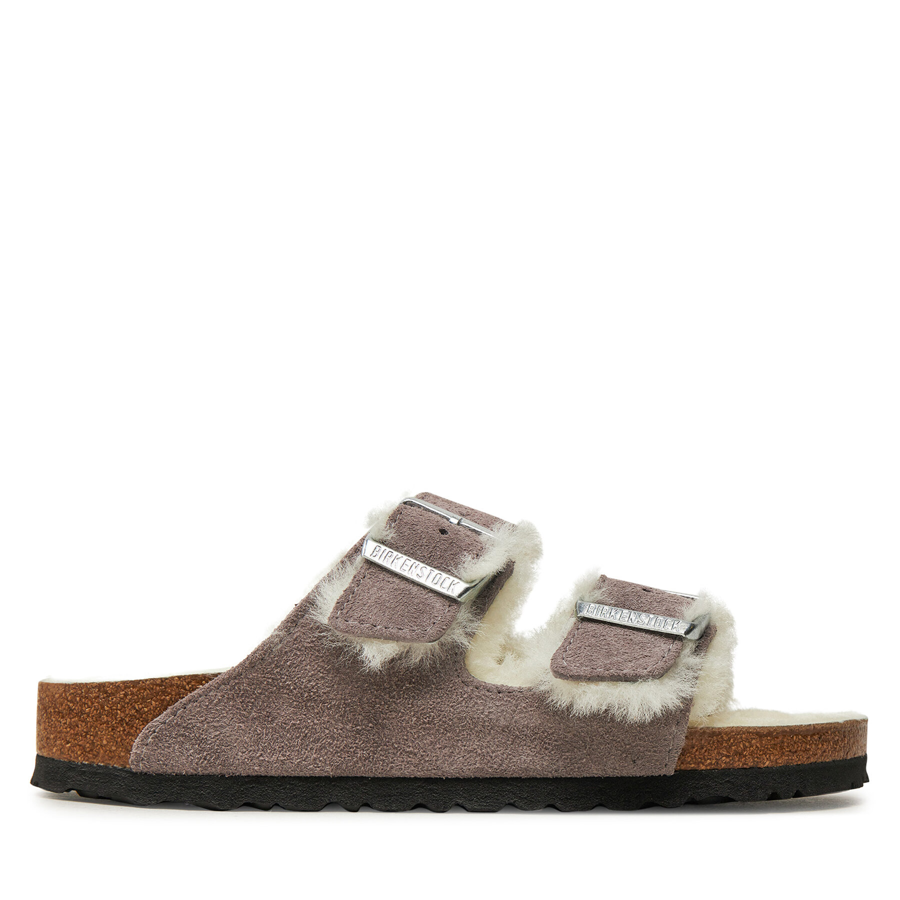 Pantoletten Birkenstock Arizona Shearling Leve 1028062 Violett von Birkenstock