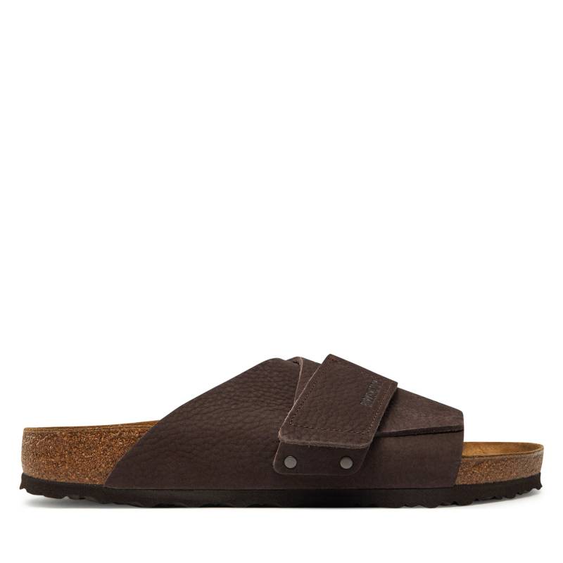 Pantoletten Birkenstock Kyoto Lenb 1022498 Braun von Birkenstock