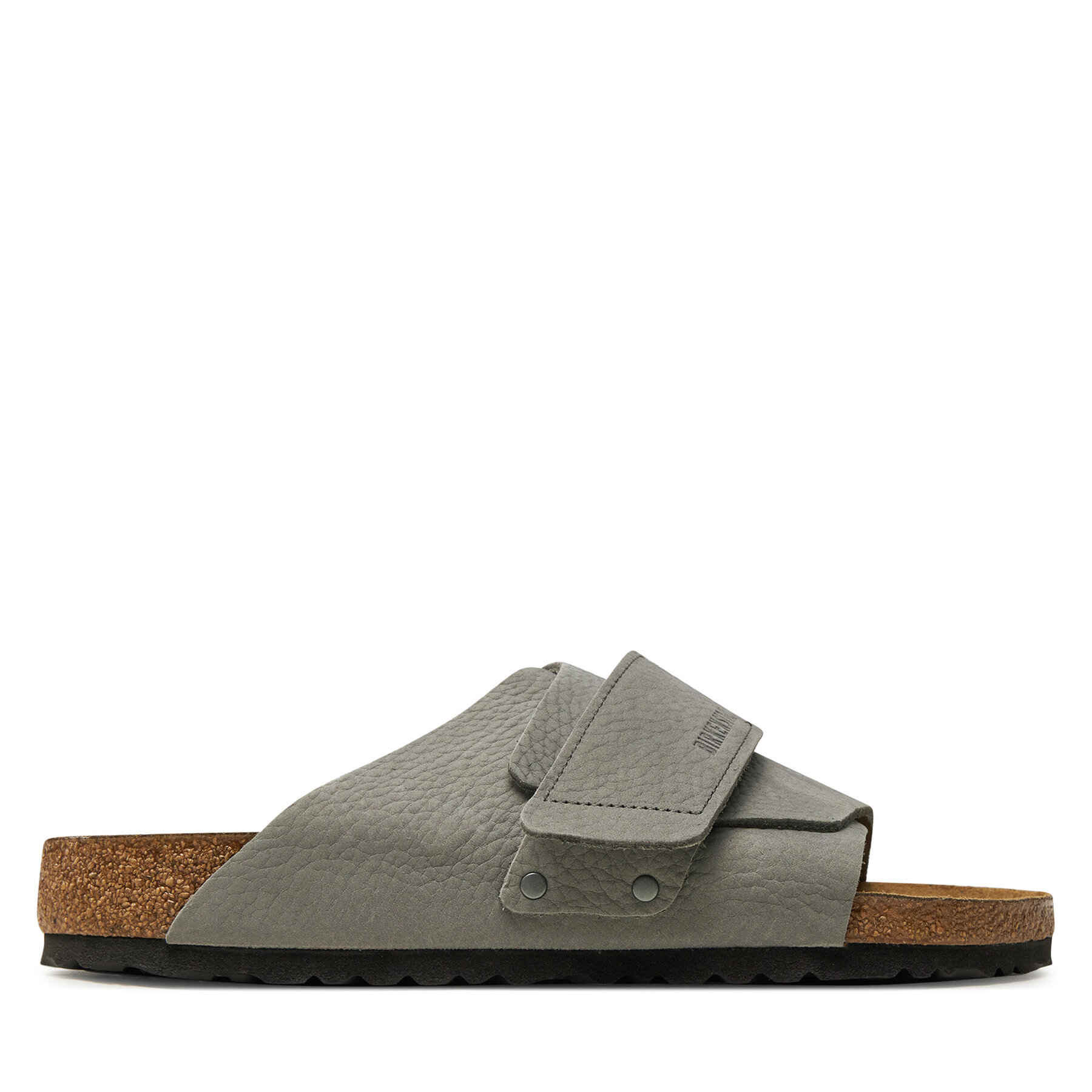 Pantoletten Birkenstock Kyoto Lenb 1024502 Grau von Birkenstock