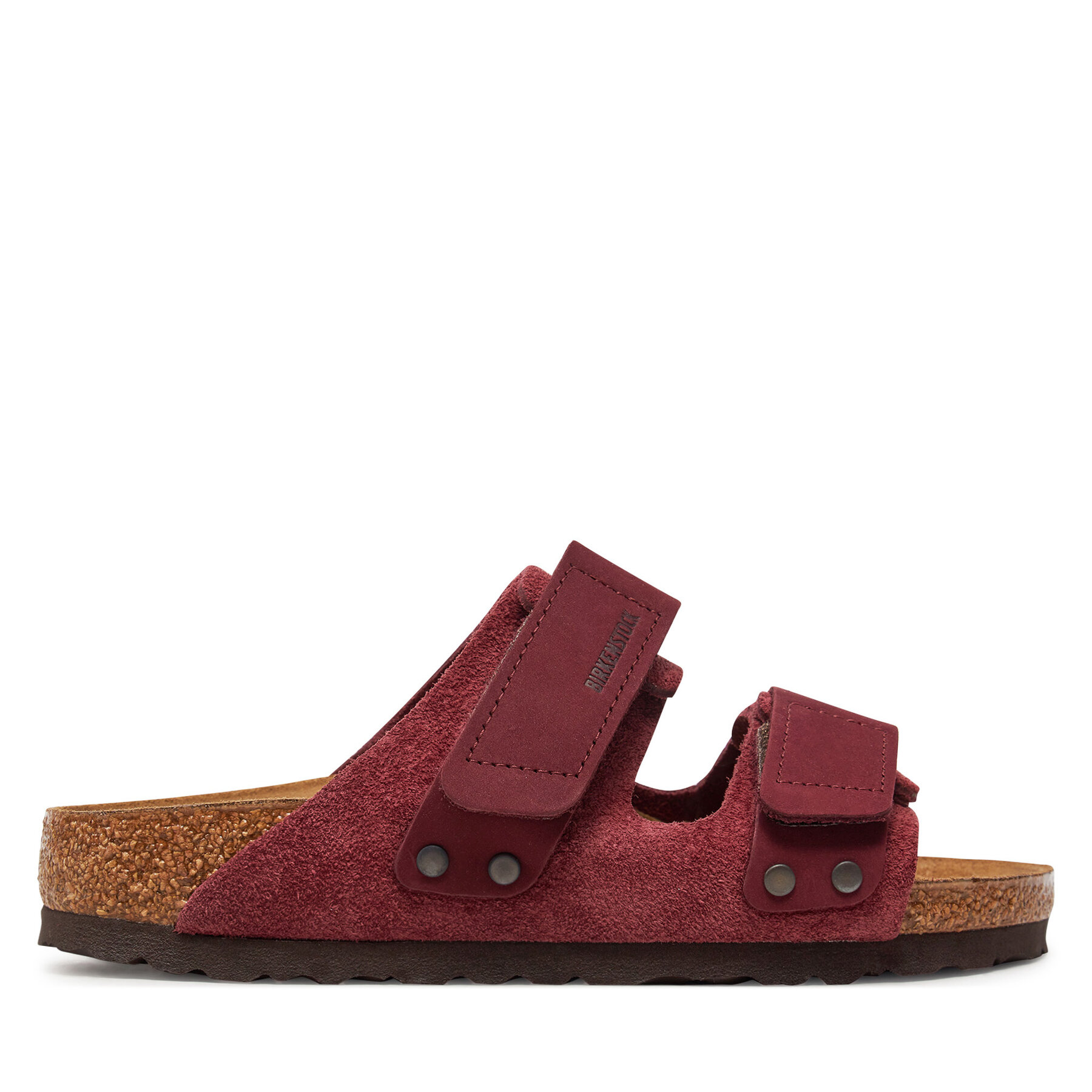 Pantoletten Birkenstock Uji Lenb 1028339 Dunkelrot von Birkenstock