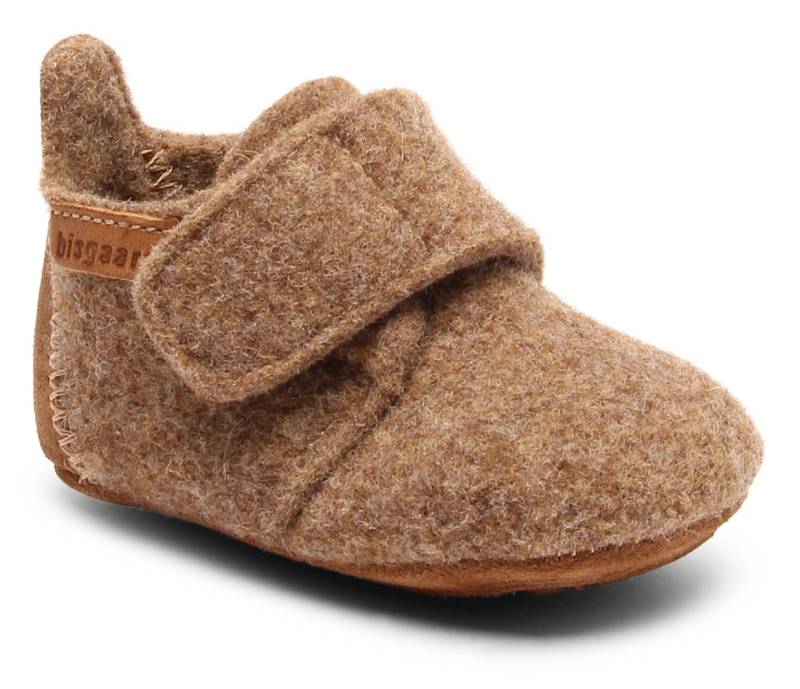 Bisgaard Hausschuh »Bisgaard Baby Wool«, Wagenschuh, Babyschuh, Schlupfschuh mit Klettverschluss von Bisgaard