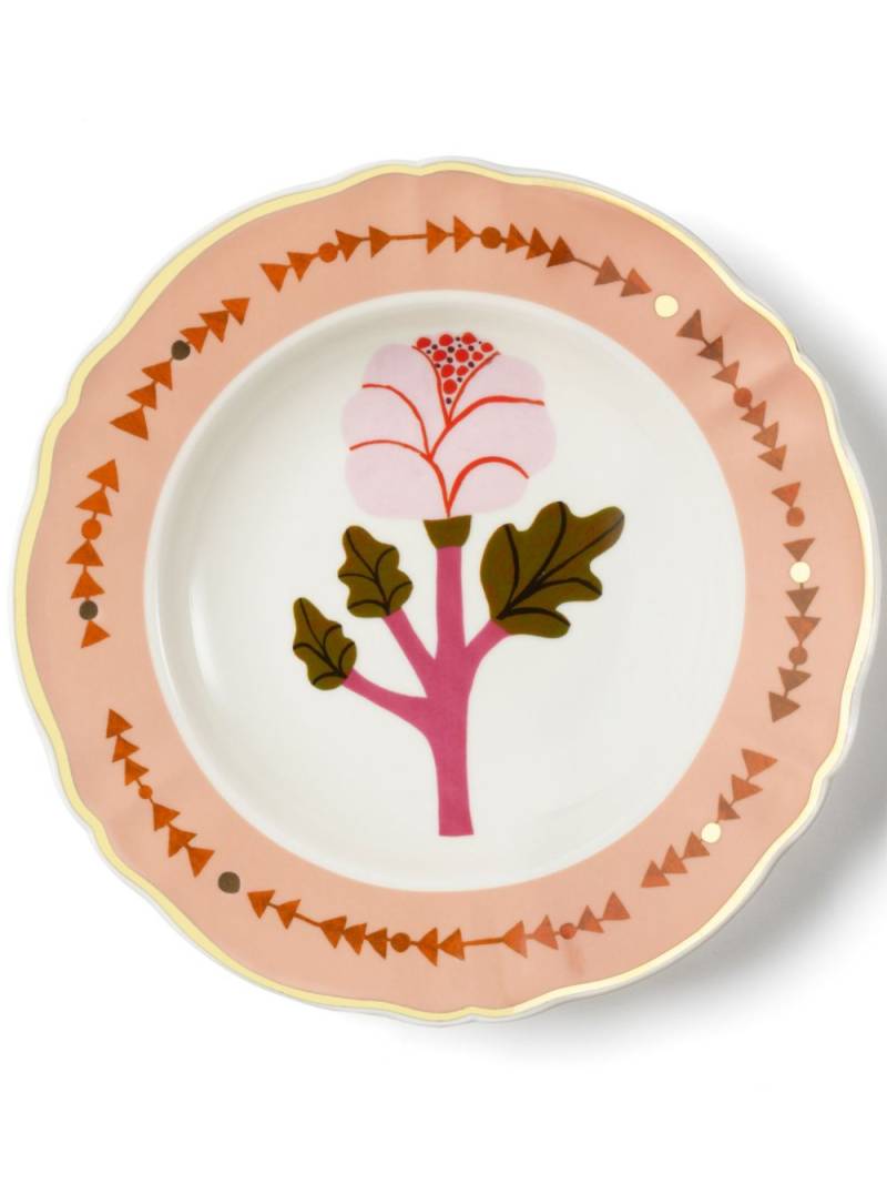 Bitossi Home Botanica porcelain deep plate (23cm) - Pink von Bitossi Home