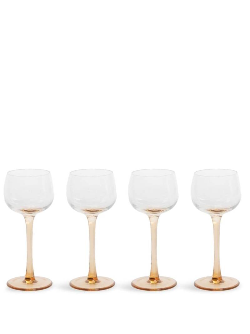 Bitossi Home Desiguale transparent-design goblets (set of 4) - Pink von Bitossi Home