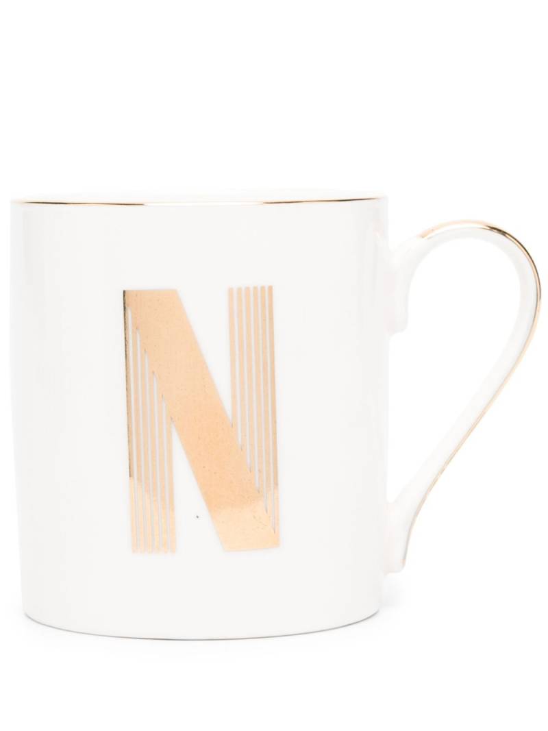 Bitossi Home Letter N porcelain mug - Neutrals von Bitossi Home