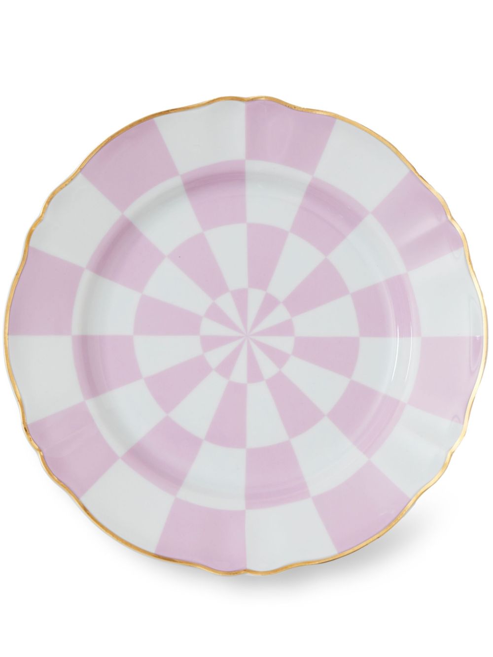 Bitossi Home check pattern plate (26cm) - Pink von Bitossi Home