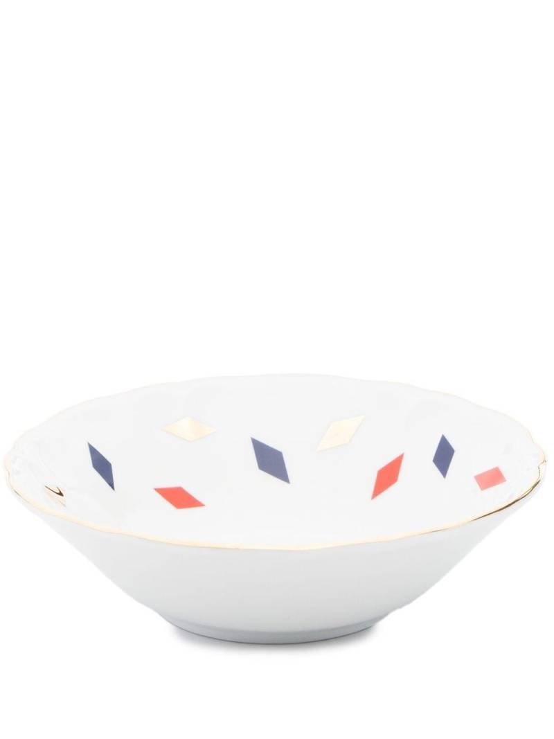 Bitossi Home diamond-pattern porcelain bowl - White von Bitossi Home