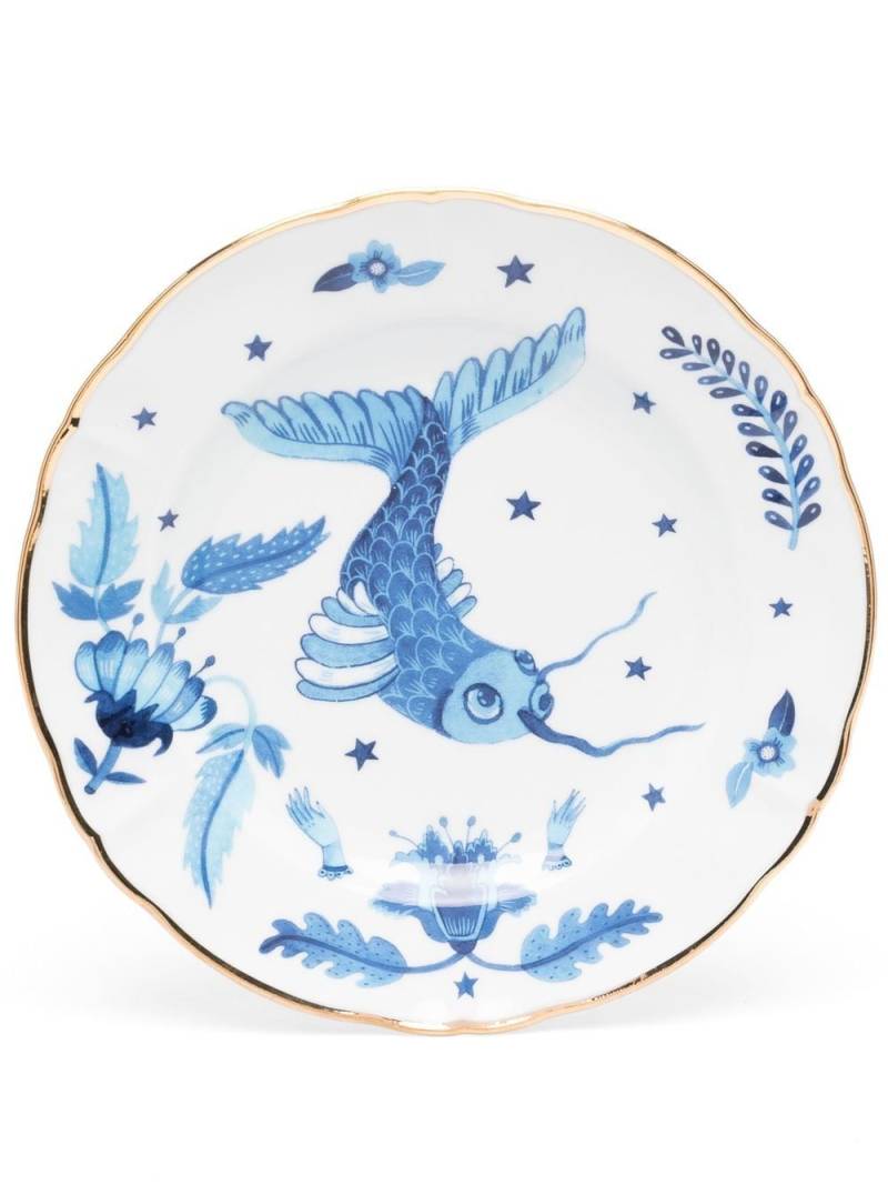 Bitossi Home fish-print plate (20.5cm) - White von Bitossi Home