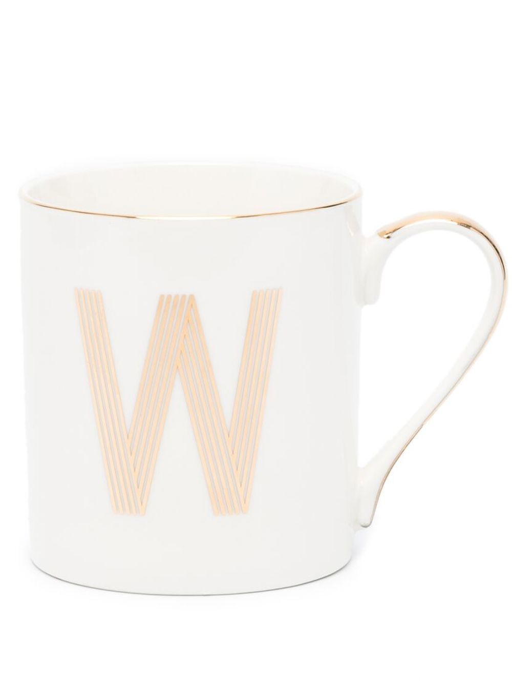 Bitossi Home letter-print mug (8.6cm) - White von Bitossi Home