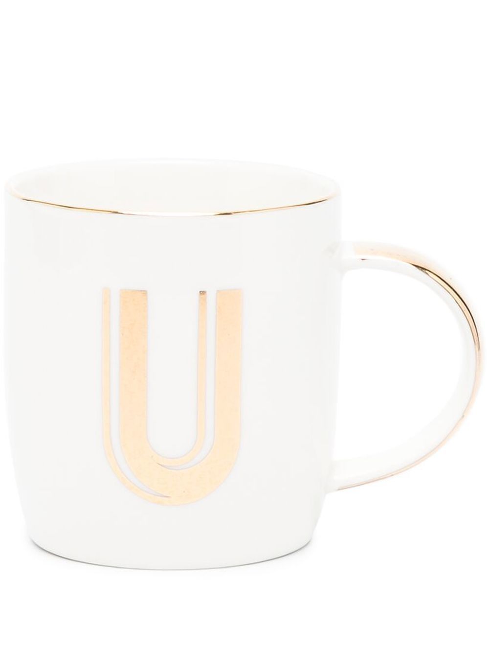 Bitossi Home letter-print mug (8.6cm) - White von Bitossi Home