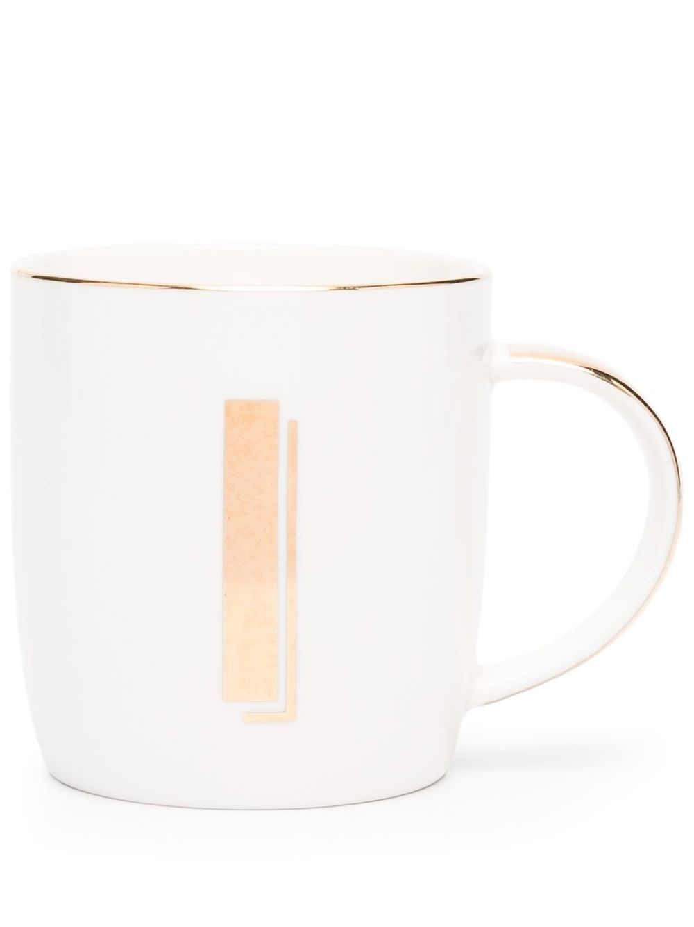 Bitossi Home letter-print mug (8.6cm) - White von Bitossi Home