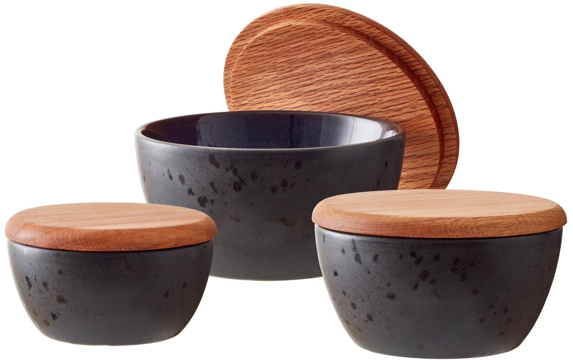 Bitz Schale »3 Stück Schwarz/Blau«, 3 tlg., aus Holz Bitz Schale »3 Stück Schwarz/Blau«, 3 tlg., aus Holz von Bitz