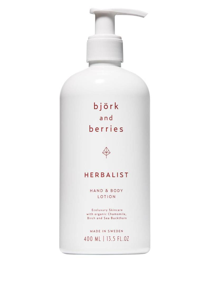 Body Lotion Herbalist Hand & Body Lotion Damen  400ml von Björk & Berries