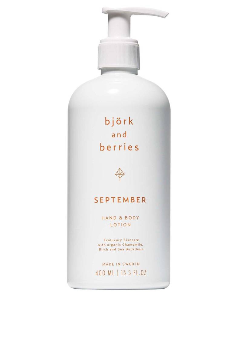 Körperpflege September Hand & Body Lotion Damen  400ml von Björk & Berries