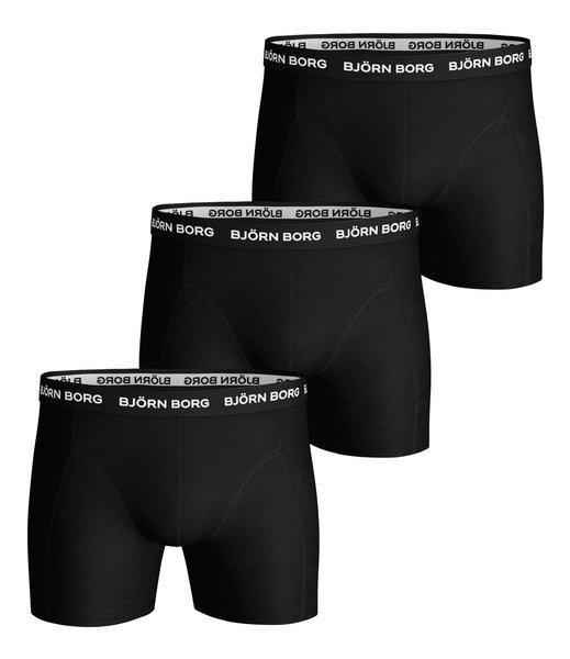 Björn Borg - Boxershort  3er Pack Stretch, für Herren, Grau, Größe L von Björn Borg