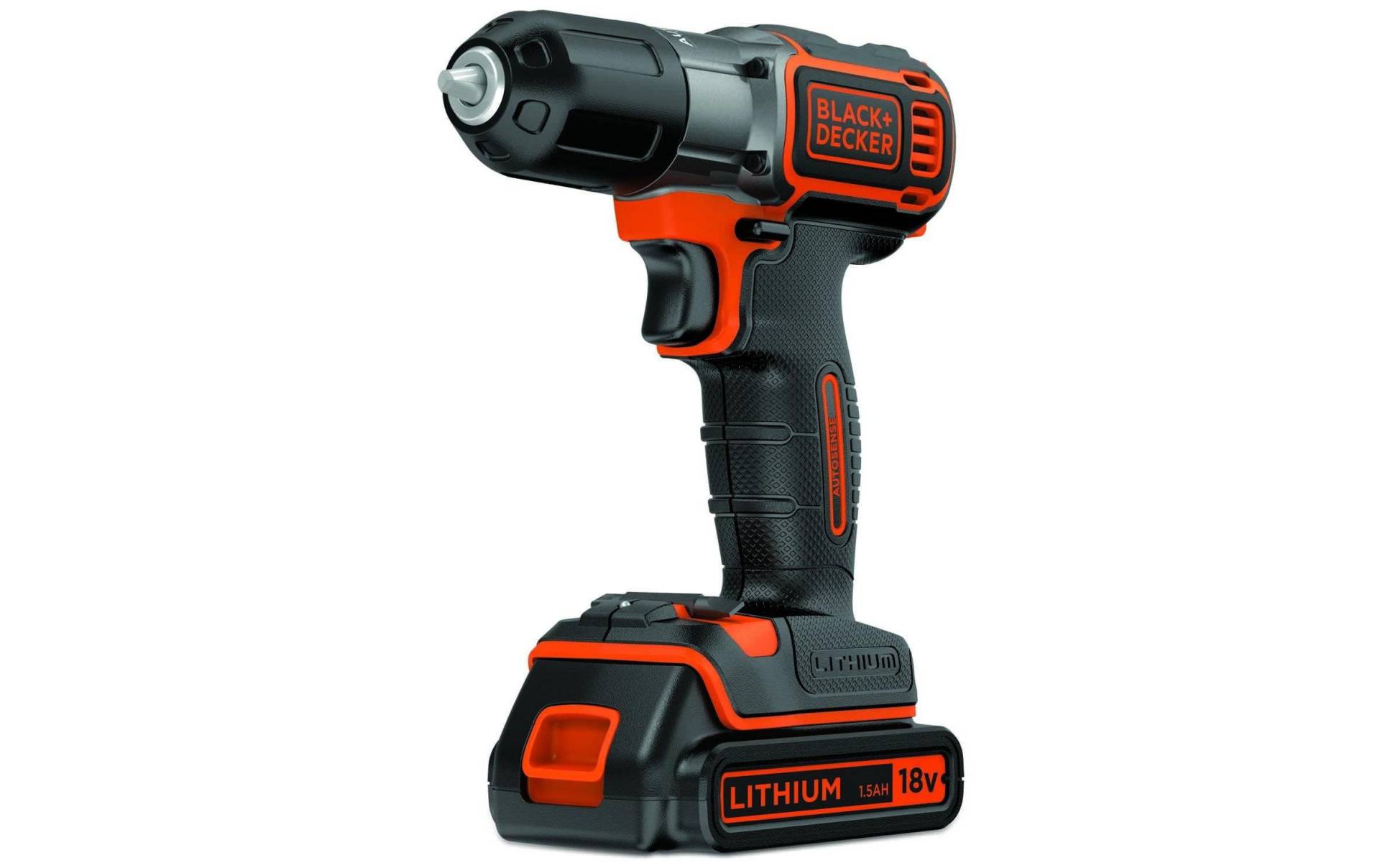 Black + Decker Akku-Bohrschrauber »ASD18K Autosense«, Schnellspannborhfutter von Black + Decker