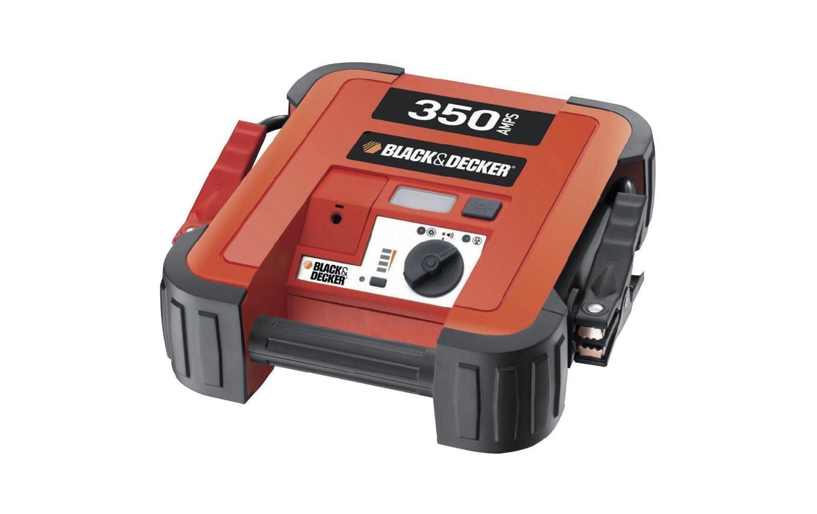 Black + Decker Autobatterie-Ladegerät, LED-Taschenlampe