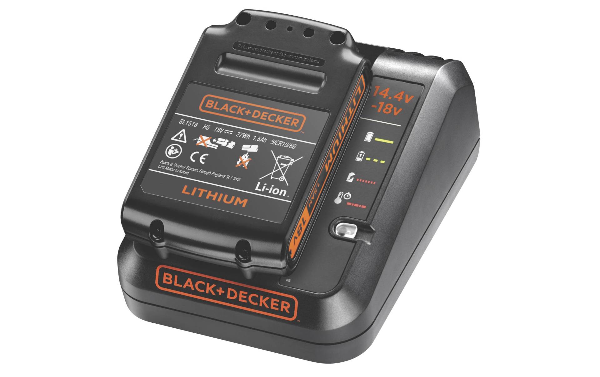 Black + Decker Werkzeug-Akku-Ladetechnik Black + Decker Werkzeug-Akku-Ladetechnik von Black + Decker