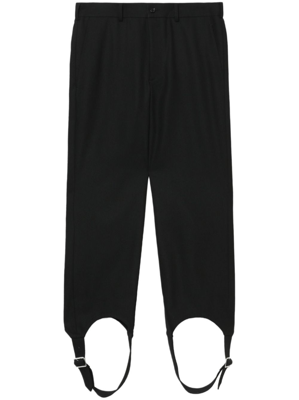 Black Comme Des Garçons belted cropped trousers von Black Comme Des Garçons