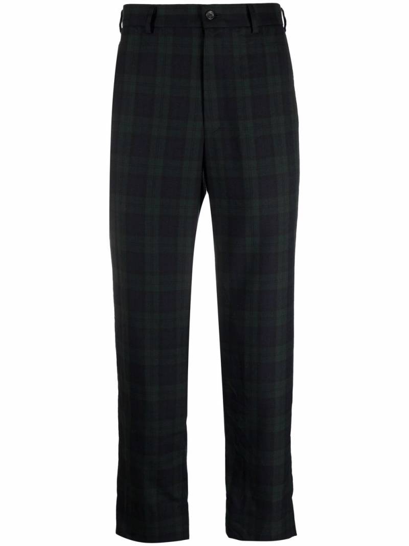 Black Comme Des Garçons check-print tailored trousers von Black Comme Des Garçons