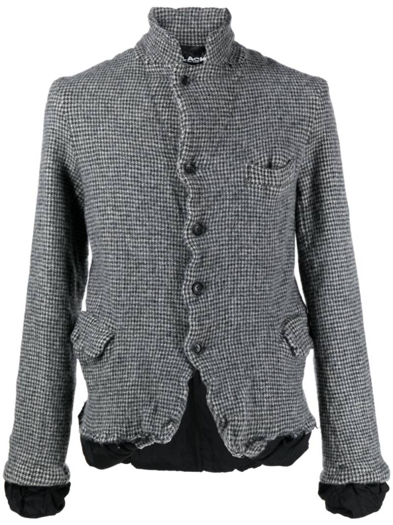 Black Comme Des Garçons check-print wool blazer - Grey von Black Comme Des Garçons