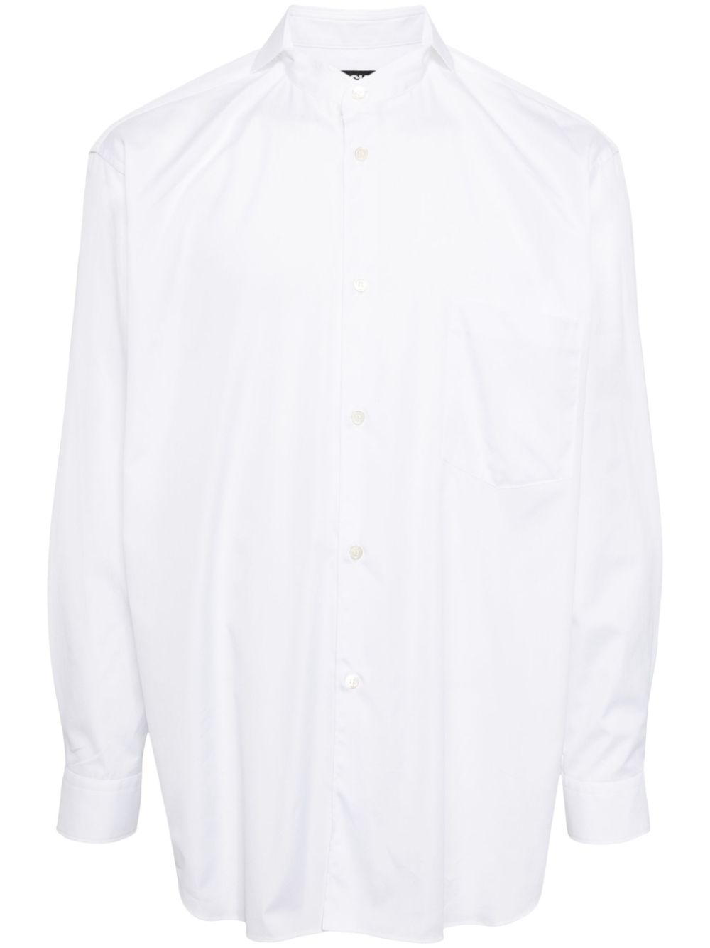 Black Comme Des Garçons cotton poplin shirt - White von Black Comme Des Garçons