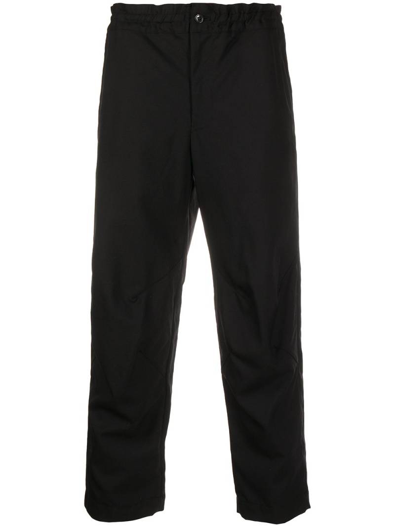 Black Comme Des Garçons cropped wool trousers von Black Comme Des Garçons